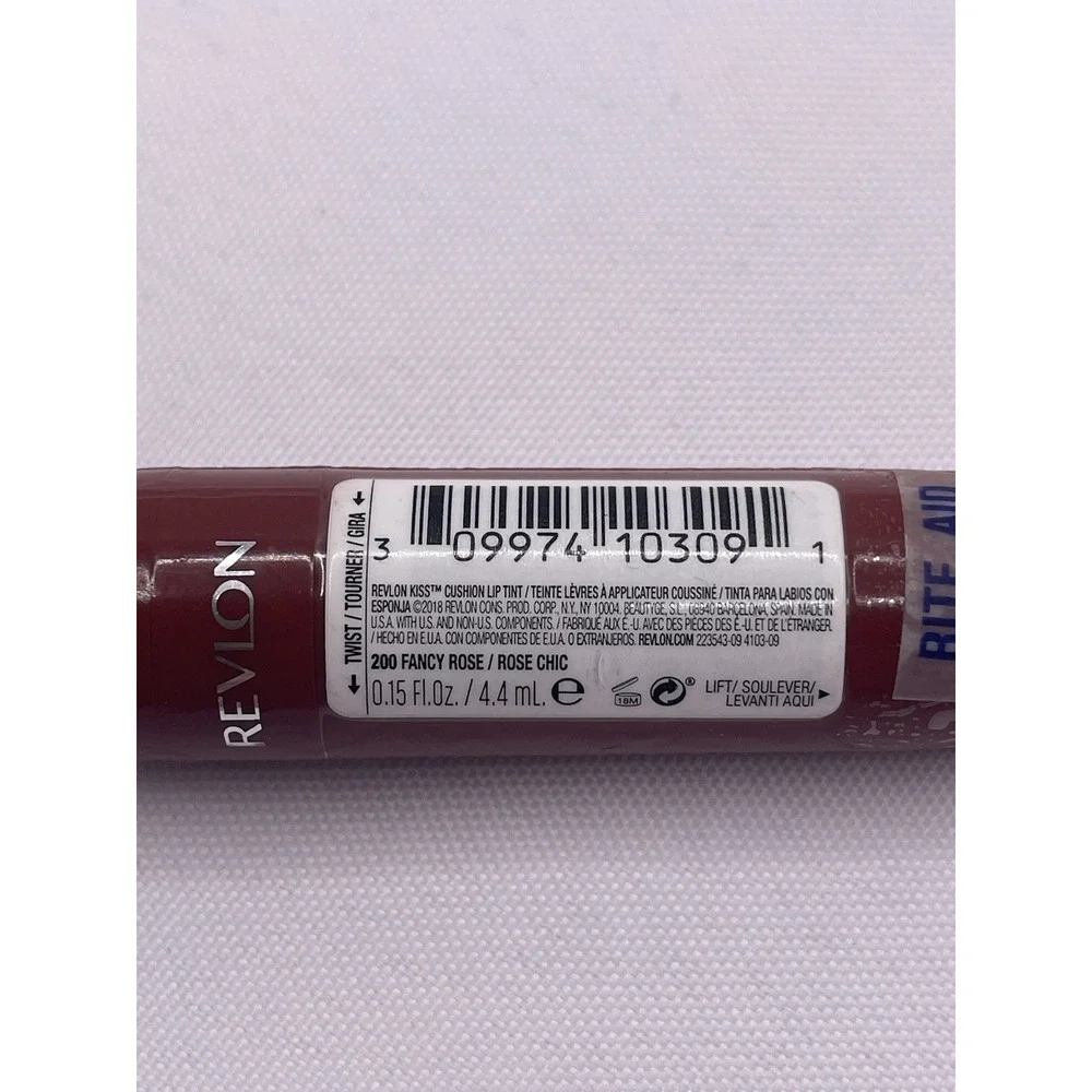 Revlon Kiss Cushion Lip‎ Tint, 200 FANCY ROSE